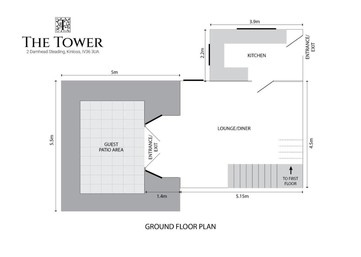 The Tower, Moray Firth Holiday Home Kinloss Экстерьер фото